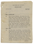 Moe Howard's 11p. Script From August 1953 for a ''Three Stooges Night Club Sketch'' Entitled ''Drag Out the Net'' -- For a Las Vegas Performance, With a Note to ''LOCALIZE'' -- Near Fine Condition